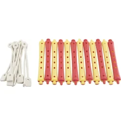 BIGUDIES ROJO/AMARILLO Nº1 (12 UDS) (DIAM. 9X91MM)