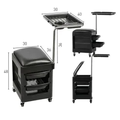 CARRITO MANICURA NEGRO