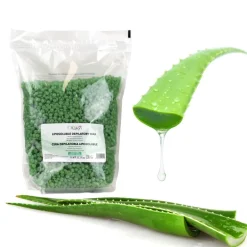 CERA EN PERLAS VERDE EN BOLSA 1KG