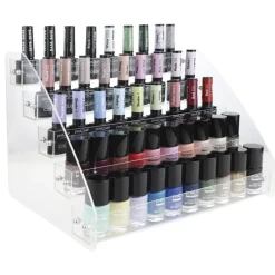 EXPOSITOR ACRÍLICO DE ESMALTES DE UÑAS (5 ALTURAS)