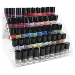 EXPOSITOR ACRÍLICO DE ESMALTES DE UÑAS (5 ALTURAS)