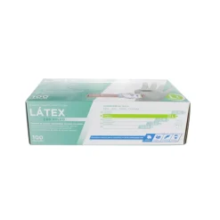 GUANTES LÁTEX AMBIDIESTRO CON POLVO CAJA 100UDS