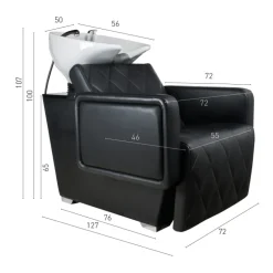 LAVACABEZAS CUBO NEGRO