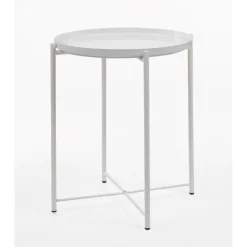 MESA AUXILIAR NORDIC PLATE WHITE