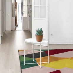 MESA AUXILIAR NORDIC PLATE WHITE