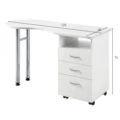 MESA DE MANICURA 3 CAJONES