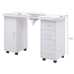 MESA DE MANICURA CON SUCCIÓN INTEGRADO
