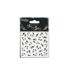 NAIL ART STICKERS. BLACK BIRDS