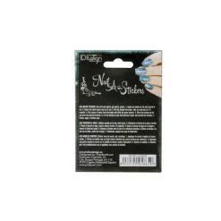 NAIL ART STICKERS. SILVER FLOWERS