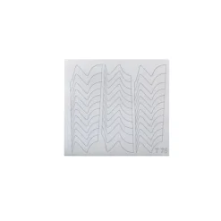 NAIL ART VINYL MASK. SILVER ZEBRA