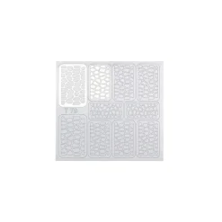 NAIL ART VINYL MASK. SILVER GIRAFFE