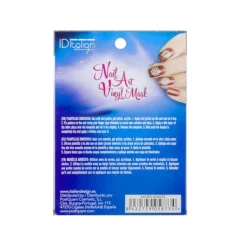 NAIL ART VINYL MASK. SILVER HEARTS