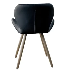 SILLA ESTOCOLMO QUILTED BLACK (54,5X53X71 - SH 45,5CM