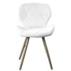 SILLA ESTOCOLMO QUILTED WHITE (54,5X53X71 - SH 45,5)