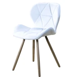 SILLA ESTOCOLMO QUILTED WHITE (54,5X53X71 - SH 45,5)
