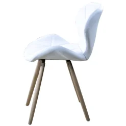 SILLA ESTOCOLMO QUILTED WHITE (54,5X53X71 - SH 45,5)