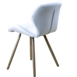 SILLA ESTOCOLMO QUILTED WHITE (54,5X53X71 - SH 45,5)