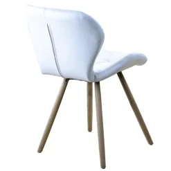 SILLA ESTOCOLMO QUILTED WHITE (54,5X53X71 - SH 45,5)