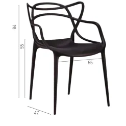 SILLA THONET BLACK