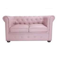 SILLÓN DE ESPERA CHESTER DOS PLAZAS MARRON