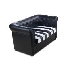 SILLÓN DE ESPERA CHESTER JCO DOS PLAZAS NEGRO