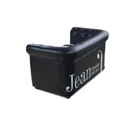 SILLÓN DE ESPERA CHESTER JCO DOS PLAZAS NEGRO