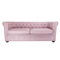 SILLÓN DE ESPERA CHESTER TRES PLAZAS MARRON