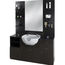 TOCADOR DE BARBERIA CON LAVACABEZAS