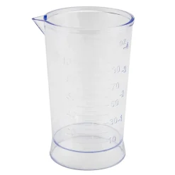 VASO MEDIDOR TRANSPARENTE 100ML (DIAM. 55MMX90MM)